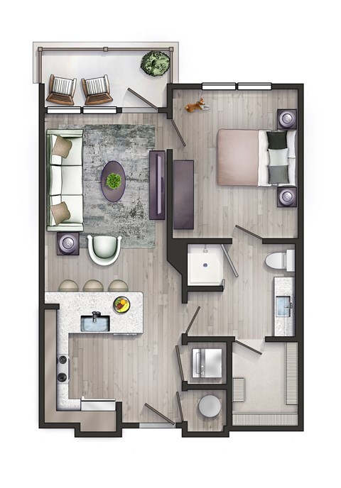 Tapestry Tyvola One Bedroom One Bathroom Centennial